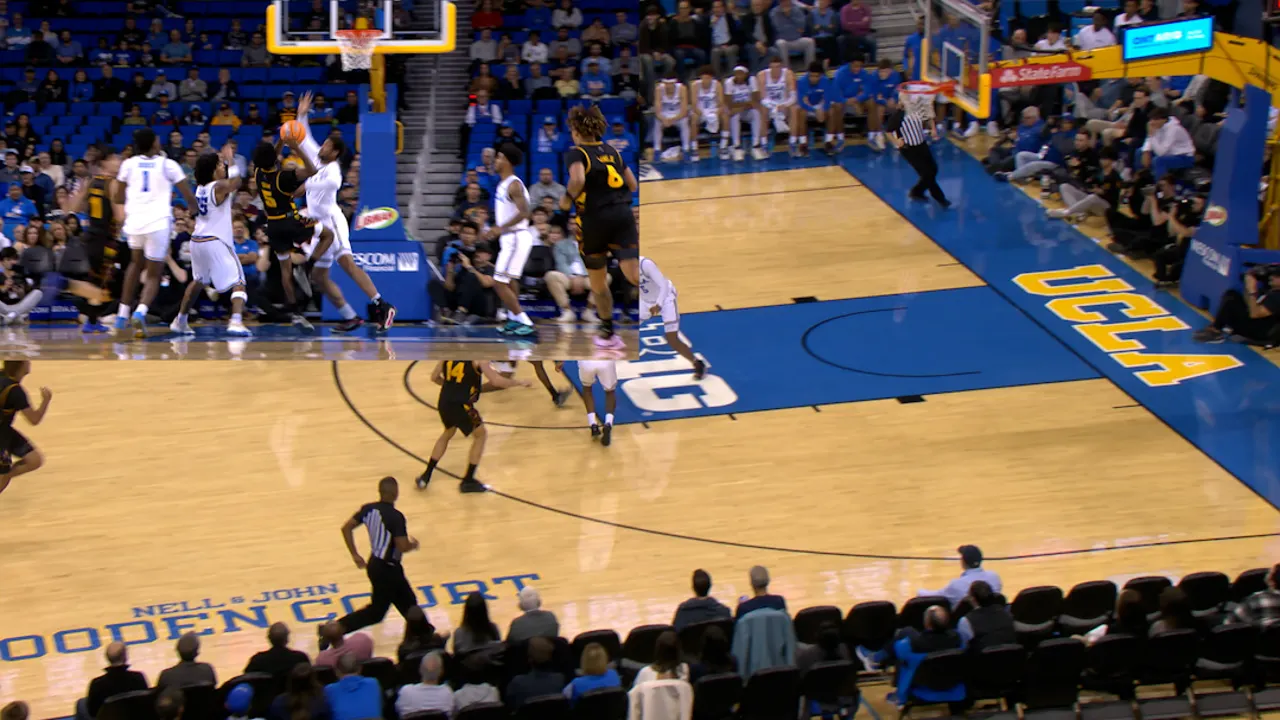 Maurice Odum completed a difficult shot through traffic for the other, ASU trailed UCLA by half.