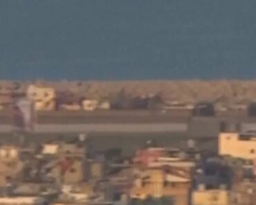 A commercial flight was seen taking off amid explosions in Beirut