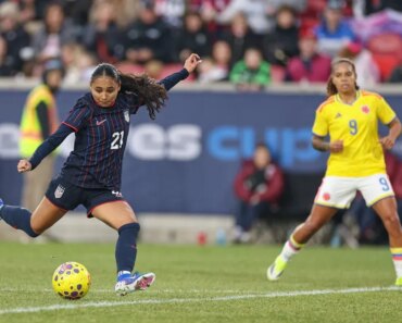 Alyssa Thompson’s tally helped the USWNT beat Colombia to win the SheBelievesCup.