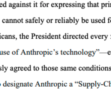 Anthropic is suing the Trump administration to rescind its “supply chain risk” label