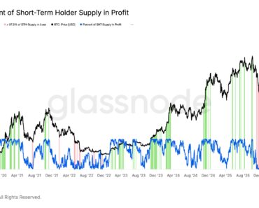 Bitcoin recovery requires more than 50% STH profitability: Glassnode