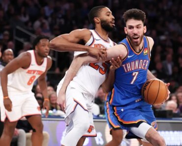 Chet Holmgren, Thunder beat the Knicks