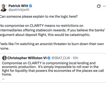 Community banks, crypto industry ‘unite’ on CLARITY Act strike: Exec