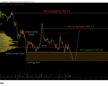 Dogecoin price drops by $0.08 amid persistent selloff
