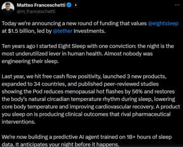 Eight Sleep provides $50 million in funding to build AI sleep agents