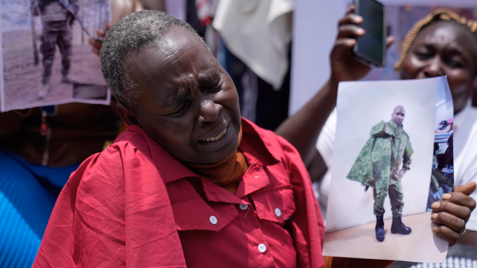 Families of Kenyan recruits tricked into fighting in the Russian war demanded the sons return