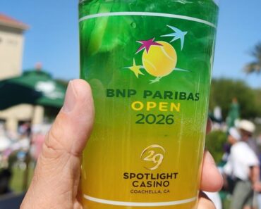 Genie Bouchard reviews the Indian Wells ‘Drop Shot’ cocktail.