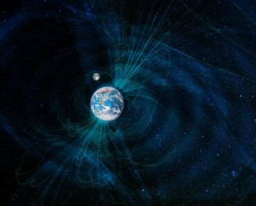Huge hot blobs inside the Earth may have dampened its magnetic field