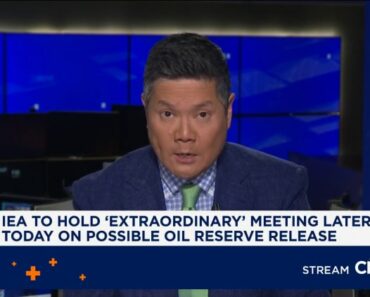 IEA countries will meet later on Tuesday to discuss releasing oil reserves, but no decision has yet been made.