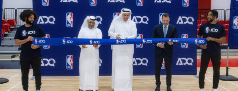 In partnership with the NBA, ADQ opened a newly renovated basketball court at Abu Dhabi Khalifa University.