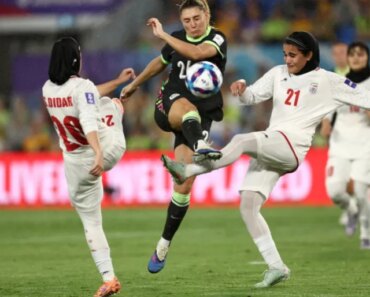 Iran’s women’s soccer team salutes and sings the national anthem in an Asian Cup match | football news