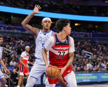 Jalen Suggs helped the Magic close out their OT win over the Wizards. Jalen Suggs helped the Magic close out their OT win over the Wizards.
