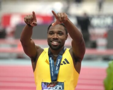 Jordan Anthony beat Noah Lyles to win the 60m national indoor crown. Jordan Anthony beat Noah Lyles to win the 60m national indoor crown.