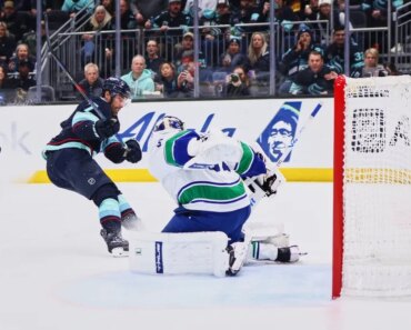 Jordan Eberle led the Kraken past the woeful Canucks. Jordan Eberle led the Kraken past the woeful Canucks.