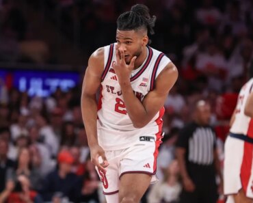 Jubi Ejiofor (first triple-double) No. 15 St. John’s Wallop Villanova Jubi Ejiofor (first triple-double) No. 15 St. John’s Wallop Villanova