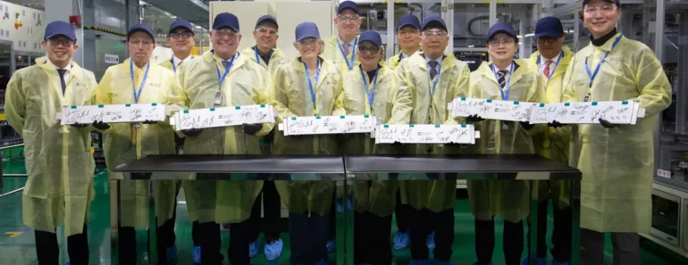 LGES is holding a grand opening for a new battery factory in Canada