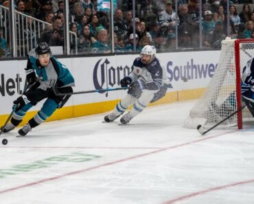 Michael Misa’s OT winner lifts the Sharks over the Jets. Michael Misa’s OT winner lifts the Sharks over the Jets.