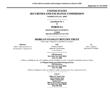 Morgan Stanley BNY selects Coinbase as custodian for BTC ETF