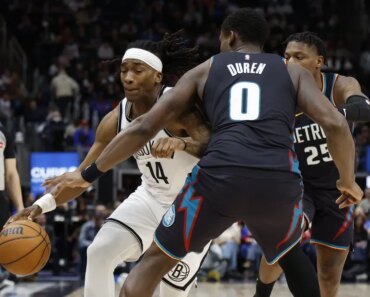 NBA Recap: Down 23 games, Nets stun the Pistons to halt 10-game skid