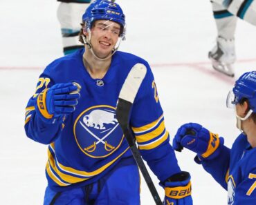 NHL Recap: Surging Sabers have won eight straight games over Sharks.