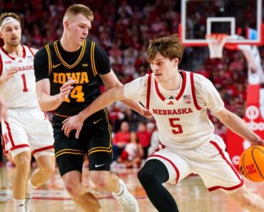 No. 9 Nebraska ties program win record with OT win over Iowa