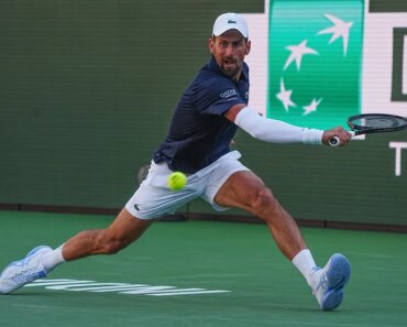 Novak Djokovic shook off the rust in the third set opener at Indian Wells. Novak Djokovic shook off the rust in the third set opener at Indian Wells.
