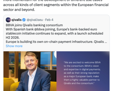 Qivalis Consortium Promotes Euro Stablecoin Before Launch