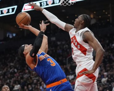 RJ Barrett thrives on both ends of the floor as Raptors take on Rockets