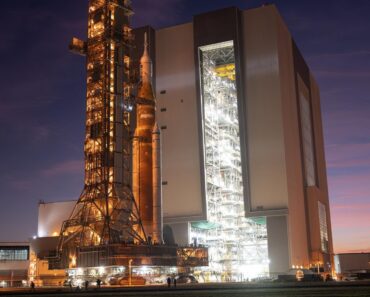 The Artemis 2 lunar rocket rolls back to today’s shop image on February 27, 2026