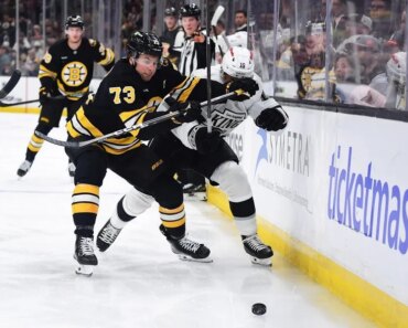 The Bruins extended their home streak by topping the Kings on Charlie McAvoy’s OT winner.