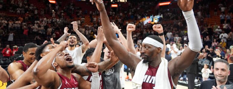 The Heat’s Bam Adebayo passed Kobe Bryant for second all-time with 83 points.