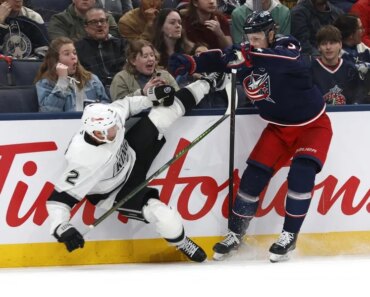 The Kings blew a late lead, then recovered to beat the Jackets in OT. The Kings blew a late lead, then recovered to beat the Jackets in OT.