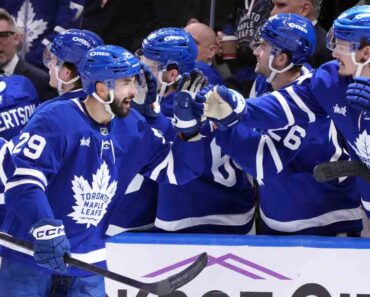 The Maple Leafs lost Matthews and ended an eight-game losing streak with an emotional win over the Ducks.
