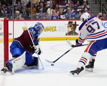 The Oilers shut down the Avalanche after Nathan MacKinnon was called for game misconduct.