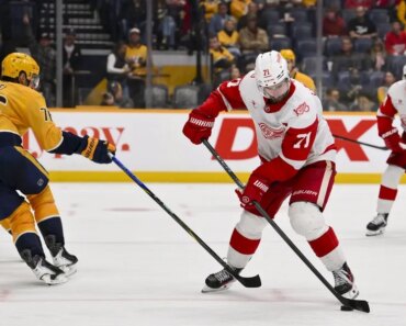 The Red Wings earned a win over the Predators in a Monday matinee.