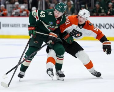 The Rising Flyers reduced the wild card deficit and topped the Wild in a shootout.
