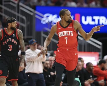 The Rockets defeated the Raptors in a close race for fourth place.