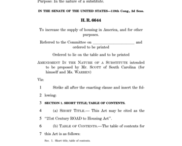 The Senate will include an amendment to ban CBDCs in its housing affordability bill