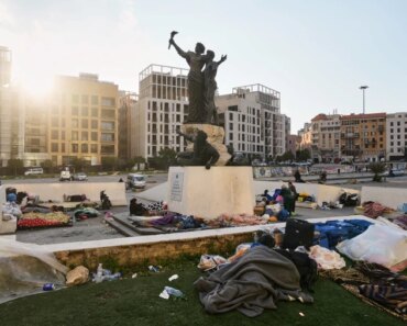 The humanitarian crisis looms over Lebanon, where almost 750,000 people have been displaced by the war