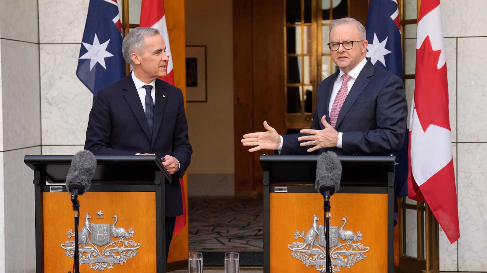 The leaders of Canada and Australia insist on escalating the war, but agree that Iran cannot acquire nuclear weapons