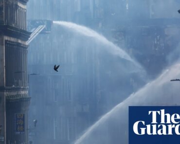 The upper level of Glasgow Central station will remain closed for the rest of the week after the fire next door | glasgow