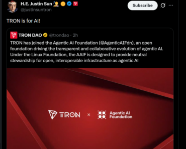 Tron is joining the AAIF Governing Board to help support the adoption of Agentic AI
