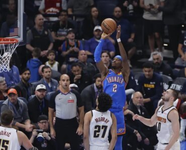 Two late treys from Shai Gilgeous-Alexander lifted the Thunder above the Nuggets.