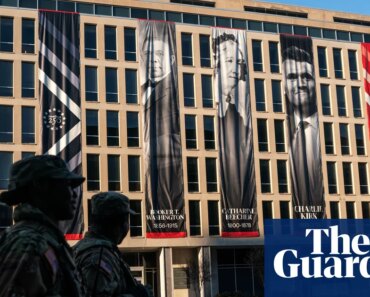 US Department of Education hangs Charlie Kirk banner outside DC building | Washington D.C.