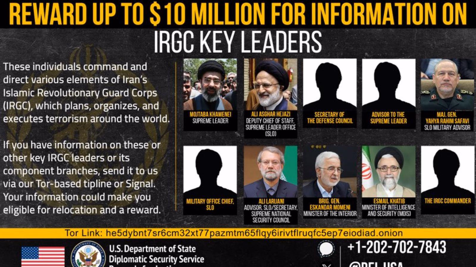 US offers $10 million reward for Iran’s Supreme Leader Mojtaba Khamenei US offers $10 million reward for Iran’s Supreme Leader Mojtaba Khamenei