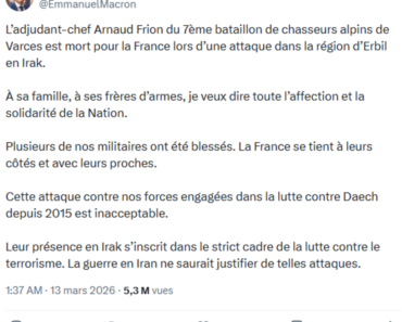 ‘Unacceptable’: Drone strike kills French soldier in Iraq’s Kurdistan region