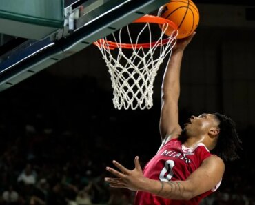 Unbeaten Miami (Ohio) holds the goal against UMass.