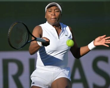Venus Williams (45 years old) lost in the first round preliminary round at Indian Wells.