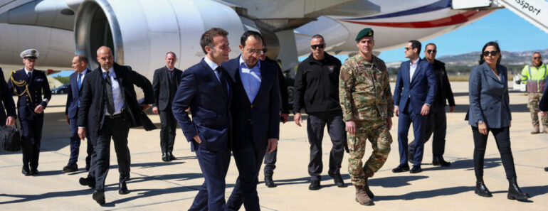 Watch live: Macron delivers speech in Cyprus amid security concerns over Middle East war