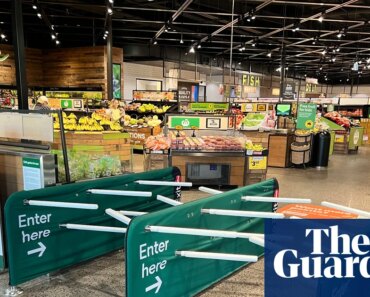 Woolworths shoppers worried new anti-theft doors could trap them and hit their children | Woolworths Woolworths shoppers worried new anti-theft doors could trap them and hit their children | Woolworths
